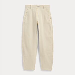 Everlane barrel pant in white